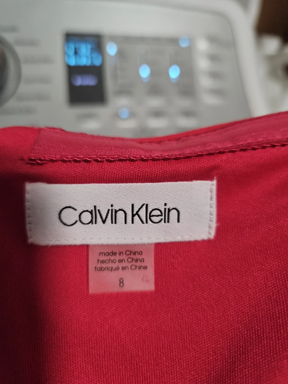 Calvin Klein Vibrant Hot Pink One-Shoulder Ruffle Dress